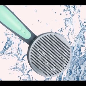 Large grooming ball pin brush- green